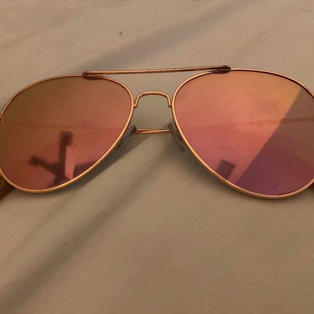 Pink Aviator Sunglasses